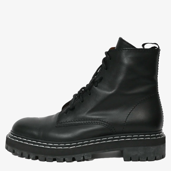 Proenza Schouler Lug Sole Laced Women’s Combat Boots Sz 40 - Picture 1 of 4